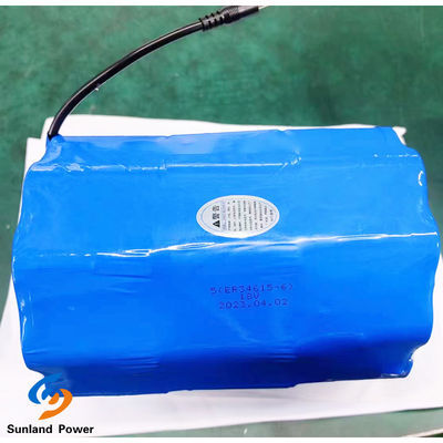 LiSOCl2-batterij Primaire batterij ER34615 5S6P 18V 95Ah Met omgevingstemperatuurbereik van -55°C tot 85°C