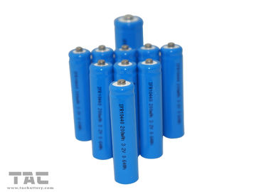 De blauwe Batterij aa 14500 600mah van pvc 3.2V LiFePO4 voor Zonnelamp en leiden